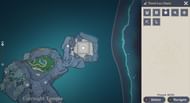 Location of the third Luxurious Chest on the map (Image via Genshin Impact)